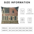 thumbnail image 5 of Chilfamy Patriotic American Flag Throw Pillow Covers 4th of July Independence Day Decoration Cushion Pillow Cover Pillowcase White, 5 of 5