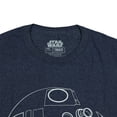 thumbnail image 2 of Star Wars T-Shirt Men's R2D2 Character Outline Design Adult Short Sleeve Tee, 2 of 5