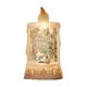thumbnail image 2 of Farol navideño de Papá Noel, muñeco de nieve y árbol de Navidad. Funciona con enchufe o pilas. Lámpara brillante con escena iluminada para decoración navideña. 100 ml. Lámpara decorativa de plástico., 2 of 6