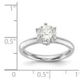 thumbnail image 7 of 14K White Gold mounting Ring Band Only Solitaire Engagement, Size 9, 7 of 7