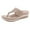 Beige, variant on Anuirheih Sandals for Women Flip Flops, Summer Comfortable Wedge Thong Shoes Memory Foam Beach Casual Sandal(Beige)