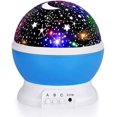 thumbnail image 1 of Luz de noche para niños, luz de noche para niños, luz de noche de estrellas, proyector de estrellas nebulosa con rotación de 360 grados, 4 bombillas LED, 12 luces que cambian de color con EE. UU., 1 of 5