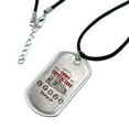 thumbnail image 2 of Friday the 13th Camp Crysal Lake Military Dog Tag Pendant Necklace with Cord, 2 of 5