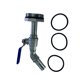 thumbnail image 1 of Calibre Barril Grifos 304 Tambor de acero inoxidable DN15 Outlet 0.5-pulgadas 45 grados Boquillas Tapas Accesorios de contenedores 20 mm 200L seitruly TO001055-00, 1 of 7