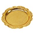 thumbnail image 4 of Bandeja para candelabro, bandeja para exhibición de joyas, plato de vela de granja, bandeja de servicio de Metal para Hotel, vacaciones, apartamento, 10cm Oro, 4 of 8