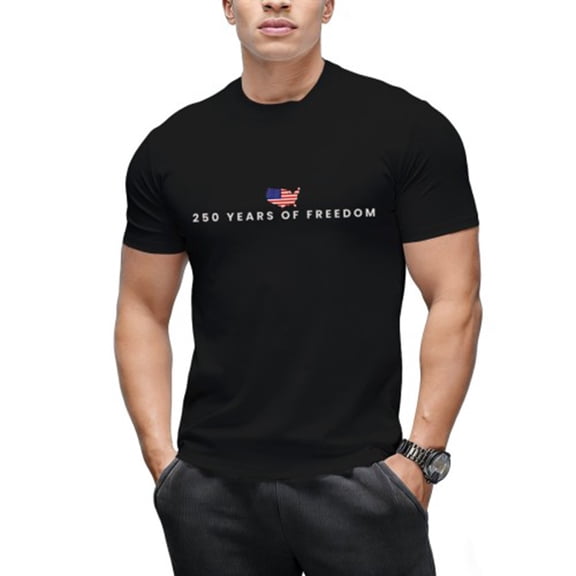 Men's 250th Years of Freedoms Shirt 250th Years Shirt 4th of July Tshirt 1776-2026 250 Anniversary USA Tee 250th Birthday T-Shirt Patriotic Shirts Tops