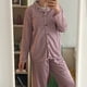 thumbnail image 4 of Conjunto de pijamas de manga larga para mujer, ropa de dormir de primavera, pantalón largo, regalo de Navidad para jóvenes, 4 of 4
