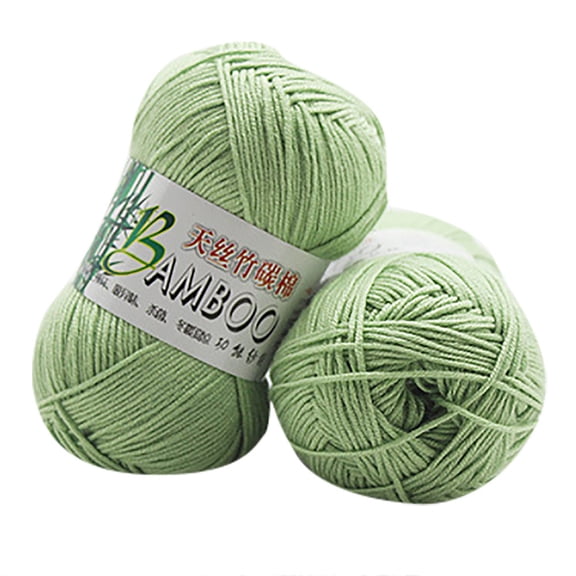 Kayannuo New 100% Bamboo Cotton Warm Soft Natural Knitting Crochet Knitwear Wool Yarn 50g