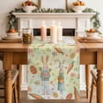 thumbnail image 2 of Table Runner - 72 Inch Long, Spring Easter Kitchen Dining Table Runner Dresser Scarves, Bunny Carrots Eggs Floral Botanical Colorful Farmhouse Decor for Coffee Tables Wedding Party Banquet, 2 of 8