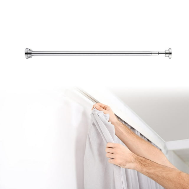 Barra telescópica para ropa perfecl Ajustable para Armario Acero Inoxidable 035 m a 05 m