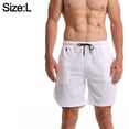 thumbnail image 2 of Pantalones cortos deportivos de fitness de ocio con tendencia de personalidad de verano, con línea de auriculares colgantes para evitar la vergüenza y función de secado rápido, pantalones, 2 of 6