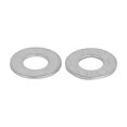 thumbnail image 2 of Arandelas planas de acero inoxidable M2 304, juntas, espaciadores, tono plateado, 100 piezas, 2 of 2
