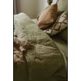 thumbnail image 3 of Pavish Export Olive Green Duvet Cover Set 3 pieces with 2 Pillow Cases Bedding Set Stonewashed Soft Cotton Duvet Cover Set Boho Bedding Duvet Cal.King, 3 of 4
