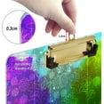 thumbnail image 4 of FMSHPON Snowflake Merry Christmas Xmas Colorful Clipboard Hardboard Wood Nursing Clip Board and Pull for Standard A4 Letter 13x9 inches, 4 of 8