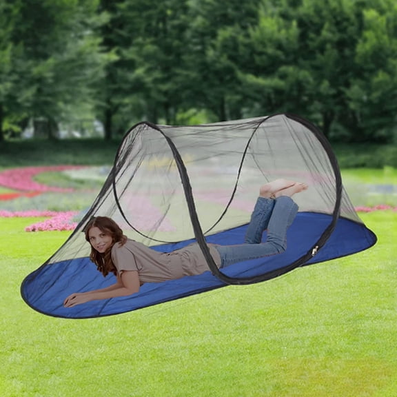 Mosquito Tent with Bottom, Foldable Mosquito Net Tent for Bed Camping Travel Patio, Portable Personal Netting Mesh Tent Canopy, Suitable for Outdoor Indoor, 78 * 28 * 27inch Blue