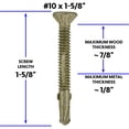 thumbnail image 2 of Tornillos Jake Sales Reamer Tek Torx, cabeza autoperforante, 1 kg, 2 of 9