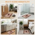 thumbnail image 5 of Scalloped Door Mat 18x30", Red Plaid Christmas Absorbent Non Slip Welcome Mats for Front Door, Truck Xmas Tree Vintage Winter Wooden Diatomaceous Entryway Rug for Indoor Bathroom Kitchen Entrance, 5 of 9