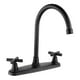 thumbnail image 2 of Llaves Fregadero Cocina y Lavabo Baño Alfa Negro Mate Cruceta, 2 of 6
