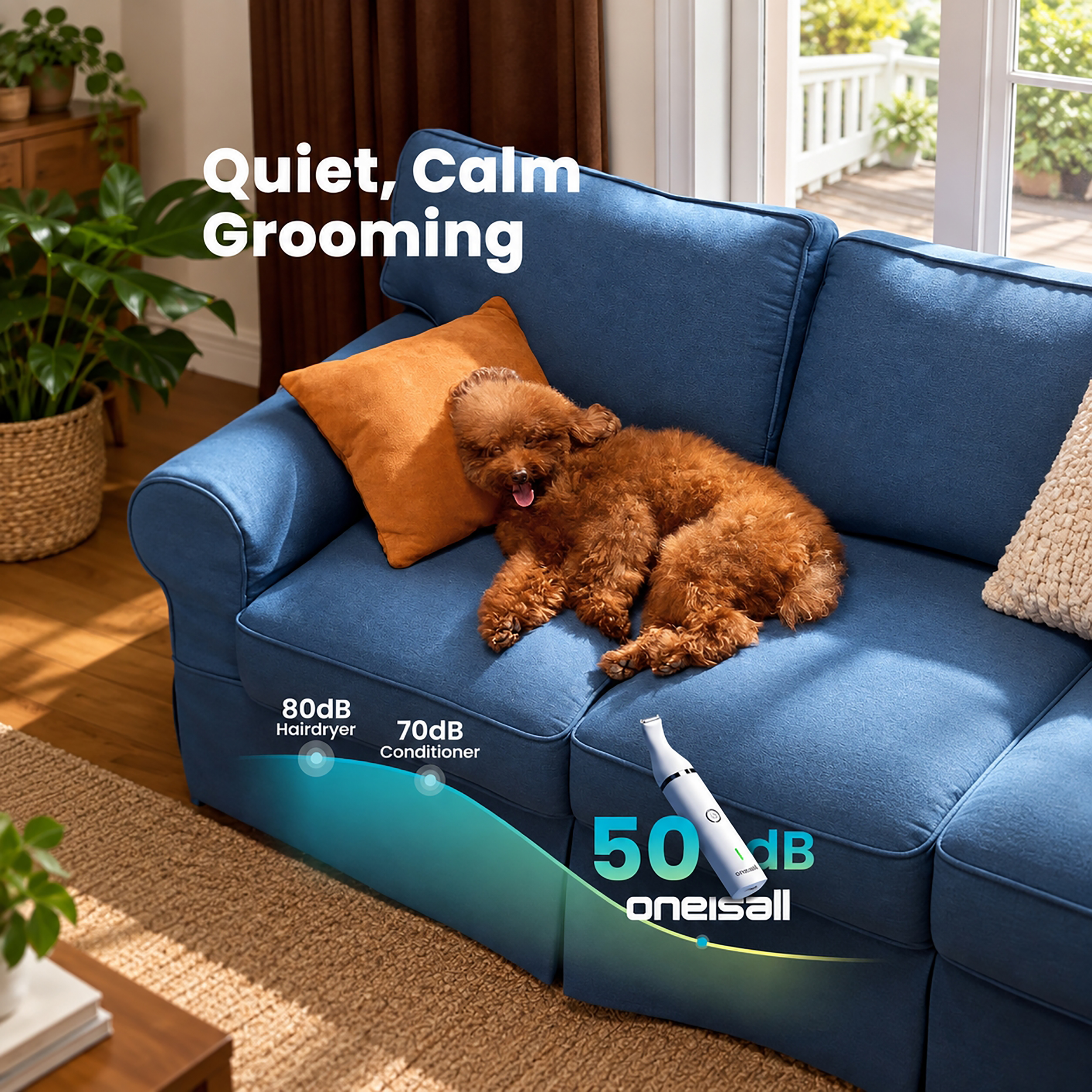 Oneisall N5 Cordless Dog Clipper Trimmer photo 5