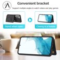 thumbnail image 4 of for Samsung Galaxy A54 5G Wallet Case, PU Leather Magnetic Flip Strap Wrist Phone Cover with RFID Blocking Card Holder  with Stand Function for Samsung Galaxy A54 5G - Black, 4 of 6