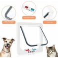 thumbnail image 5 of Cat Flap, 4-Way Manual Lock, Energy Saving, Weatherproof, Convenient, Small Dog, Easy to Install and Use, Upgraded Version M, 5 of 5