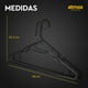 thumbnail image 5 of Ganchos para Ropa Atmos Homeware 40 Ganchos de Plástico Negro, 5 of 7