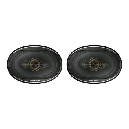 Pioneer TS-A6991F 6-In. x 9-In. 700-Watt 5-Way Full-Range Coaxial Speakers Gold and Black, 2 Pack