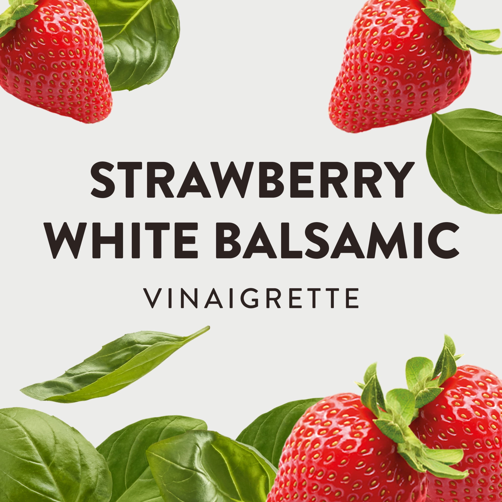 (4 pack) Wish-Bone Vinaigrettes Strawberry White Balsamic Salad Dressing, 15 fl oz