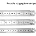 thumbnail image 4 of Stainless Steel Ruler Metal Ruler 15cm 20cm 30cm Metric and Imperial Double Sided Ruler for School, Office Measurement, 4 of 5