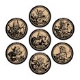 thumbnail image 2 of GUNDAM Animation Game Peripheral Toys Cork Coaster Anti-slip Mats RX-78 Zaku UNICORN EXIA Sinanju Action Model Figures Colletion, 2 of 5