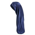 thumbnail image 2 of Walbest Hair Bonnet Wide Solid Color Imitation Silk Women Long Tube Shower Hat Satin Nightcap, 2 of 7
