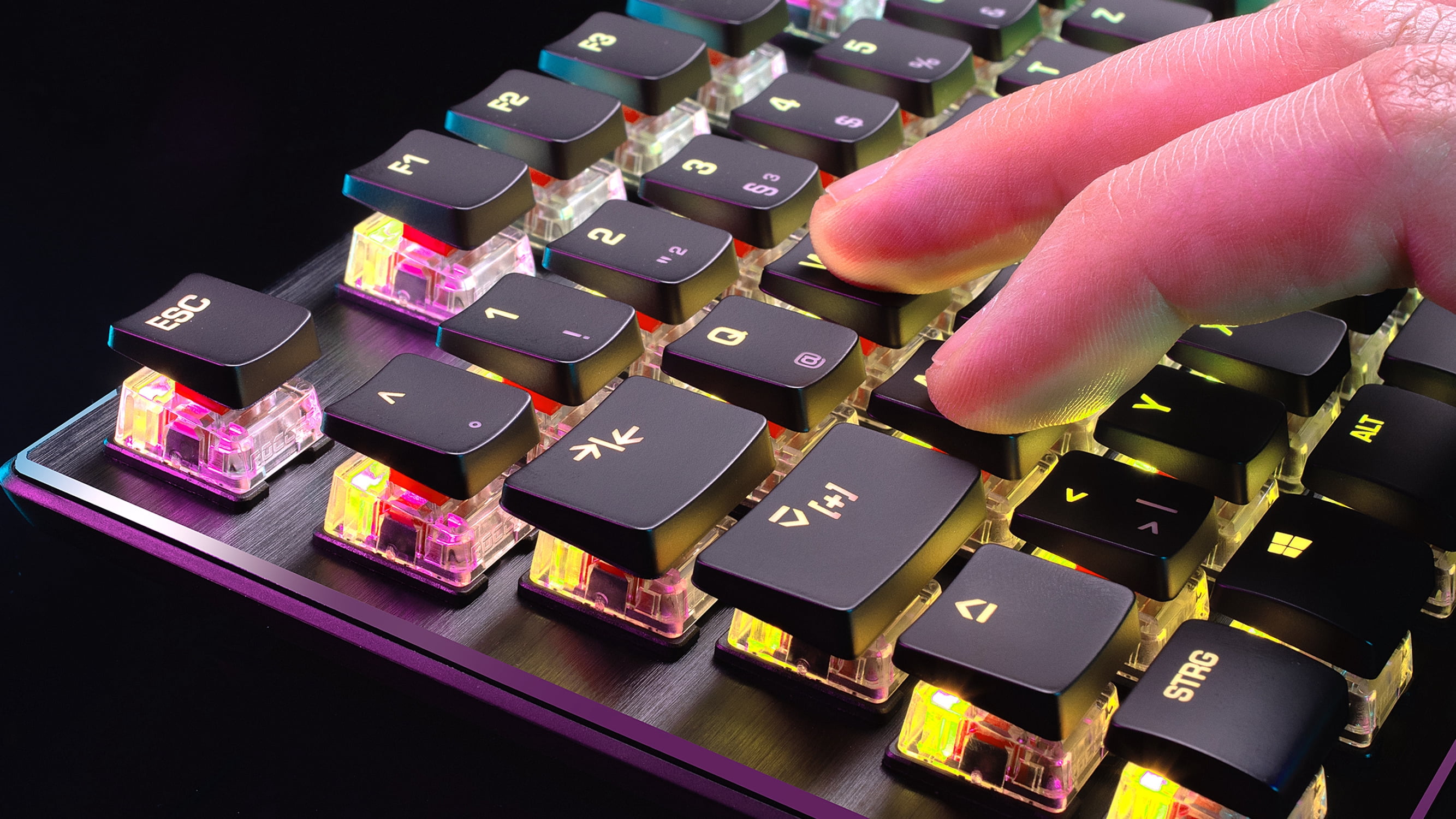 Turtle Beach Vulcan TKL Compact Mechanical RGB PC Gaming Keyboard - Linear