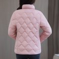 thumbnail image 6 of Lmnyox Women's Quilted Jacket Lightweight Long Sleeve Zip Up Puffer Jacket Plus Size Stand Collar Coat, 6 of 9