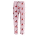 thumbnail image 3 of WTOBBY Men's Fashion Loose Halloween Print Casual Pants Home Sleep Pants Drawstring Elastic Waist Comfortable Lounge Trousers,Pink L, 3 of 4