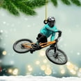 thumbnail image 6 of Personalized Mountain Biking Ornament, Custom Name & Year Christmas Tree Ornaments 2025, Xmas Cyclist Gifts, Mountain Bike Biking Rider Xmas Holiday Keepsake, Bicycle Racing Sport Presents (Style 12), 6 of 7