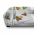 thumbnail image 3 of Butterfly Soft Flannel Fleece Throw Blanket, Butterfly Stages with the Cocoon Life Cycle Nature Print Illustration, Cozy Plush for Indoor and Outdoor Use, 50" x 60", Multicolor, by Ambesonne, 3 of 6