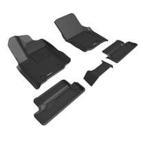 3D Maxpider 2024 Fits Toyota Tacoma Extended Cab Kagu Black 1st 2nd Row Floor Mat L1TY31601509
