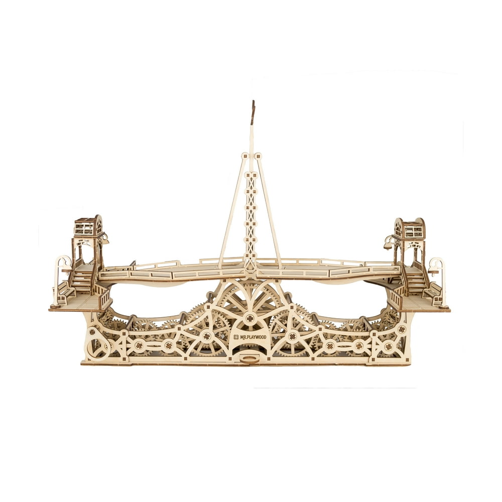 Wooden Mechanical Construction set Pedestrian bridge