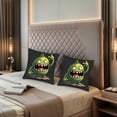 thumbnail image 2 of Set of 2 Throw Pillow Covers 18x18in - Cartoon Monster Design for Couch Bed Car - Fun & Whimsical Decorative Cushion Cases, 2 of 8
