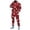 #01-Red, variant on Unisex Christmas Santa Claus Print Hoodie and Joggers Set Pullover Sweatshirt and Pants Holiday Winter Outfit for Men Women