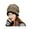 Khaki, variant on Unisex Winter Beanie Hat Warm Knit Hat Thick Fleece Lined Winter Cap Warmer for Men Women ,Black