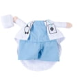 thumbnail image 2 of Dog Halloween, Pet Doctor Scrub Outfit 1 Piece Set for Small Dogs, Puppy and Small Pet Halloween Dress Up Party, 2 of 6