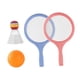 thumbnail image 2 of Juego de bádminton y tenis para niños, raqueta de tenis para niños con pelota y bádminton Azul rosado, 2 of 9