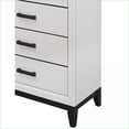 thumbnail image 3 of Chests & Wardrobes | Modern White 5-Drawer Mirage Chest with Kennin Center Glide | White | Solid Wood+MDF, 3 of 5
