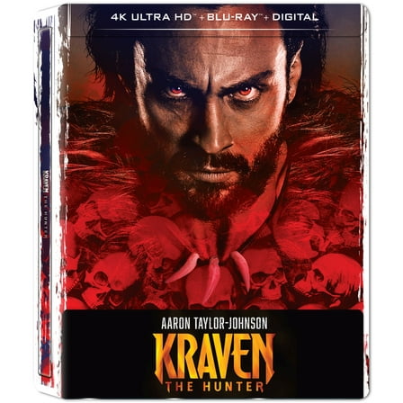 Steelbook Kraven The Hunter (4K UHD   Blu-ray   Digital) New
