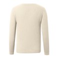 thumbnail image 5 of Sweaters for Women V Neck Casual Knit Long Sleeve Tops Lightweight Pullover Clothes Fall Fashion Outfits 2026 Beige L, 5 of 6