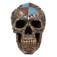 thumbnail image 2 of Knights Of Templar Medieval Heraldry Shield Crest With Swords Skull Statue Decor, 2 of 4