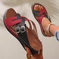 thumbnail image 5 of Willtoo 2026 Orthopedic Casual Sandals for Women Arch Support Summer Flat Sandals Wide Width Slip on Non Slip Beach Slippers Comfortable 2026 2026 Orthopedic Shoes, 5 of 6