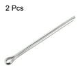 thumbnail image 3 of Split Cotter Pin -5mm x 80mm 304 Stainless Steel 2-Prongs Silver Tone 2Pcs, 3 of 5