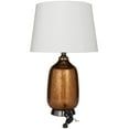 thumbnail image 6 of DecMode 26" Gourd Style Base Copper Table Lamp with White Velvet Shade, 6 of 7